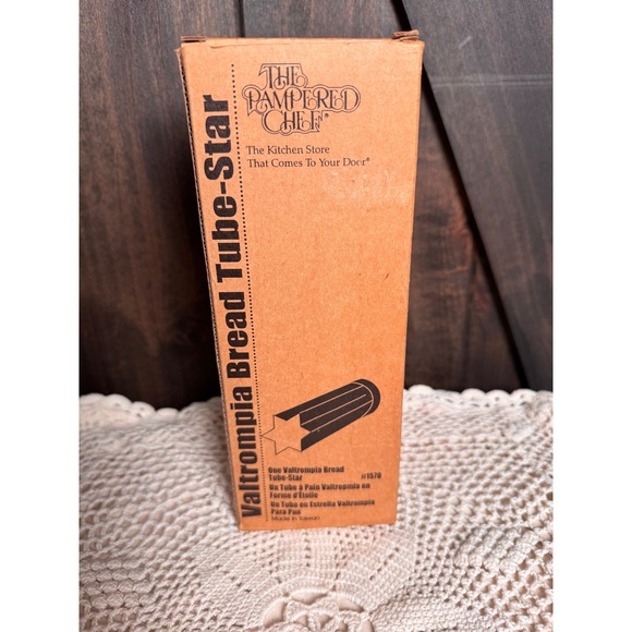 Pampered Chef Valtrompia Bread Tube Star Mold #1570 New in Box Baking Tool - Picture 1 of 4
